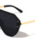 Oversized Flat Top Round Shield Sunglasses Wholesale