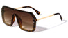 Flat Top Squared Oversized Shield Sunglasses Wholesale