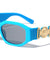 Rectangle Tiger Emblem Neon Wholesale Sunglasses