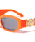 Rectangle Tiger Emblem Neon Wholesale Sunglasses