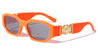 Rectangle Tiger Emblem Neon Wholesale Sunglasses