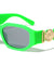 Rectangle Tiger Emblem Neon Wholesale Sunglasses