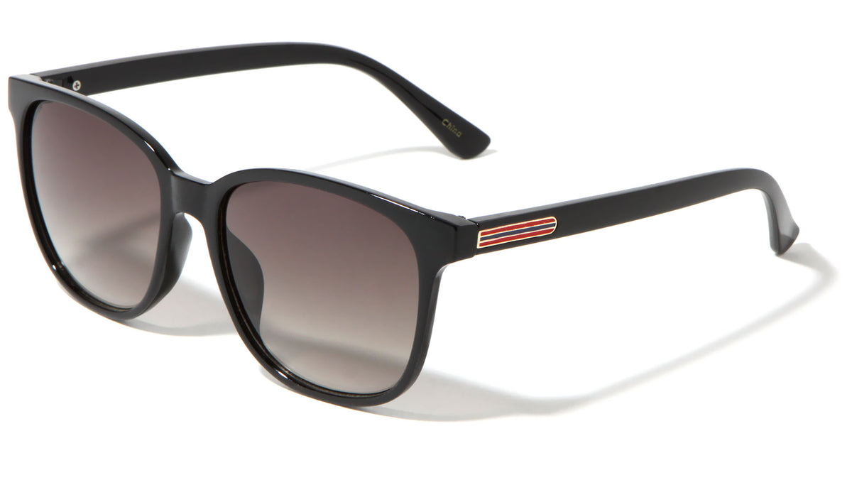 Classic Stripe Accented Wholesale Sunglasses