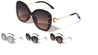 Rimless Butterfly Pearl Temple Wholesale Sunglasses