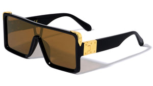 LH-P4077 KLEO Shield Rectangle Wholesale Sunglasses - Frontier Fashion, Inc.