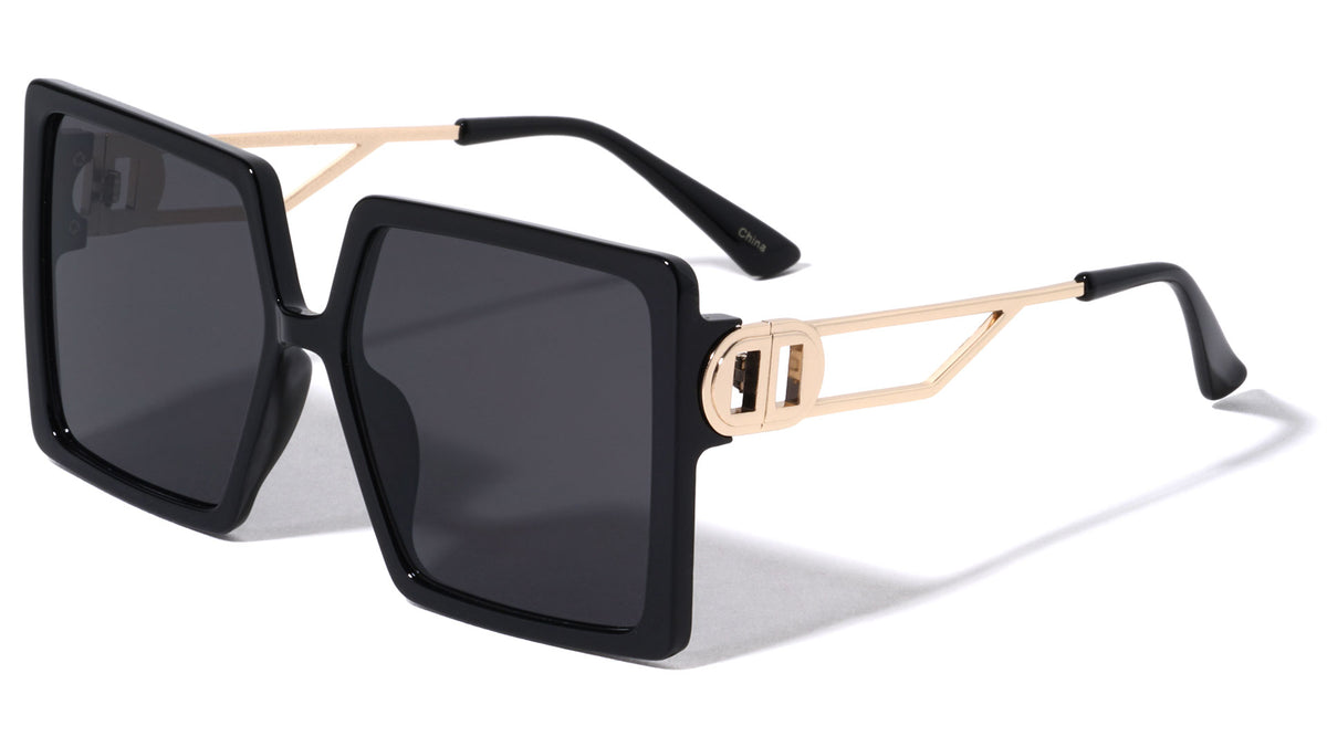 Thin Temple Metal Cutout Fashion Butterfly Wholesale Sunglasses