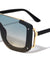 Rimless One Piece Shield Lens Rectangle Fashion Wholesale Sunglasses