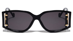 Butterfly Cut Out Thick Temple Wholesale Sunglasses