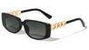 Oval Chain Temple Wholesale Sunglasses