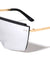 Flat Top Rimless One Piece Shield Wholesale Sunglasses