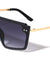 Flat Top Rimless One Piece Shield Wholesale Sunglasses