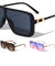Flat Top Shield Tappered Temple Wholesale Sunglasses