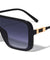 Flat Top Shield Tappered Temple Wholesale Sunglasses