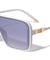 Flat Top Shield Tappered Temple Wholesale Sunglasses