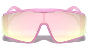 Oversized Semi-Rimless Butterfly Wholesale Sunglasses