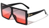 Flat Top Oversized Rectangle Wholesale Sunglasses