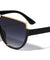 Flat Top One Piece Shield Rounded Wholesale Sunglasses