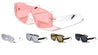 Semi Rimless Flat One Piece Fashion Oval Wholesale Sunglasses