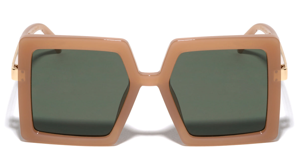 Thick Frame Retro Fashion Square Wholesale Sunglasses