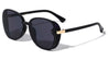 Side Glitter Shield Butterfly Fashion Wholesale Sunglasses