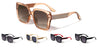 Temple Glitter Square Fashion Wholesale Sunglasses