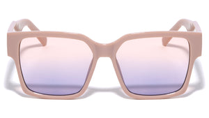 Metal Side Temple Fashion Square Wholesale Sunglasses