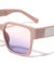 Metal Side Temple Fashion Square Wholesale Sunglasses