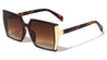 Side Gold Frame Hinge Fashion Square Wholesale Sunglasses