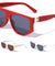 Flat Top Cut Out Hinge Fashion Wholesale Sunglasses