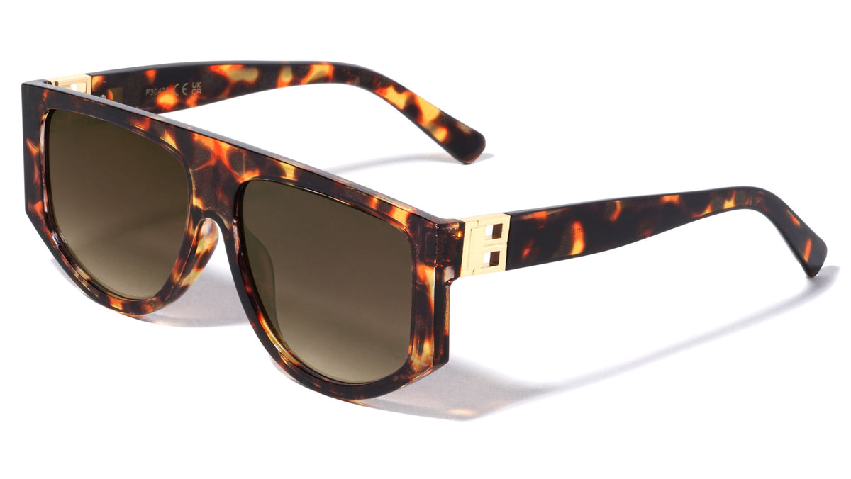 Flat Top Cut Out Hinge Fashion Wholesale Sunglasses