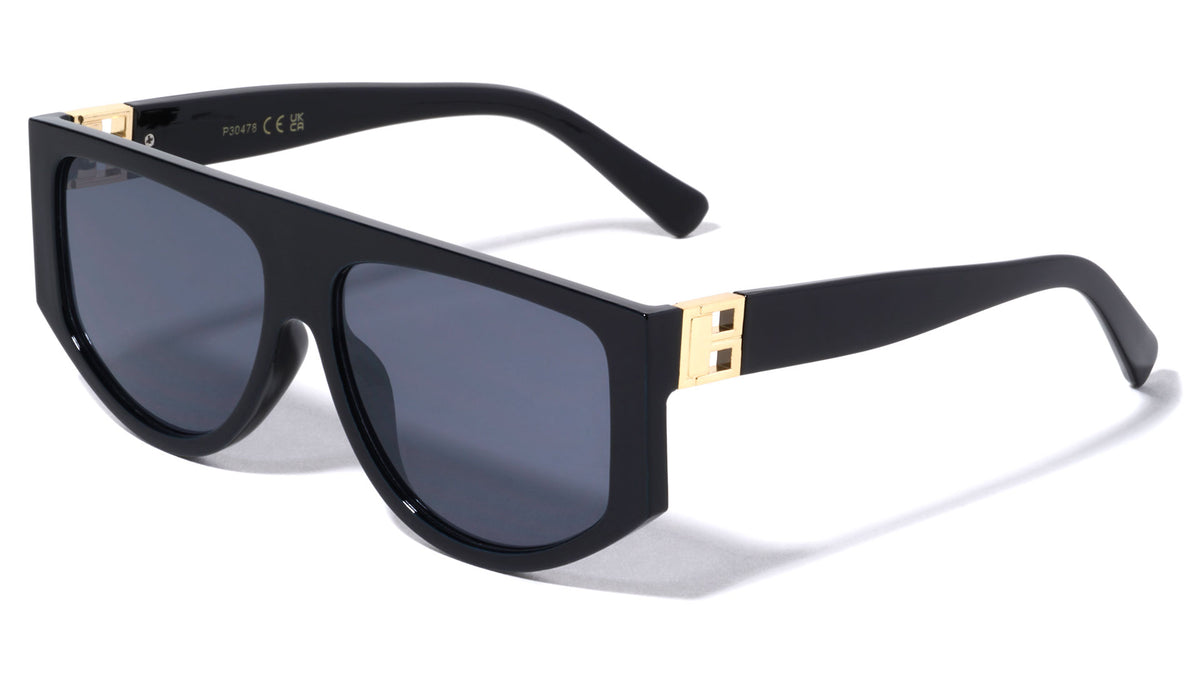Flat Top Cut Out Hinge Fashion Wholesale Sunglasses