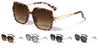 Loop Temple Cut Out Square Butterfly Wholesale Sunglasses