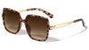 Loop Temple Cut Out Square Butterfly Wholesale Sunglasses