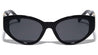 Hinge Pattern Cut Out Retro Cat Eye Wholesale Sunglasses