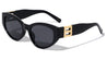 Hinge Pattern Cut Out Retro Cat Eye Wholesale Sunglasses