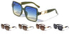 Oversized Chain Temple Hinge Square Wholesale Sunglasses