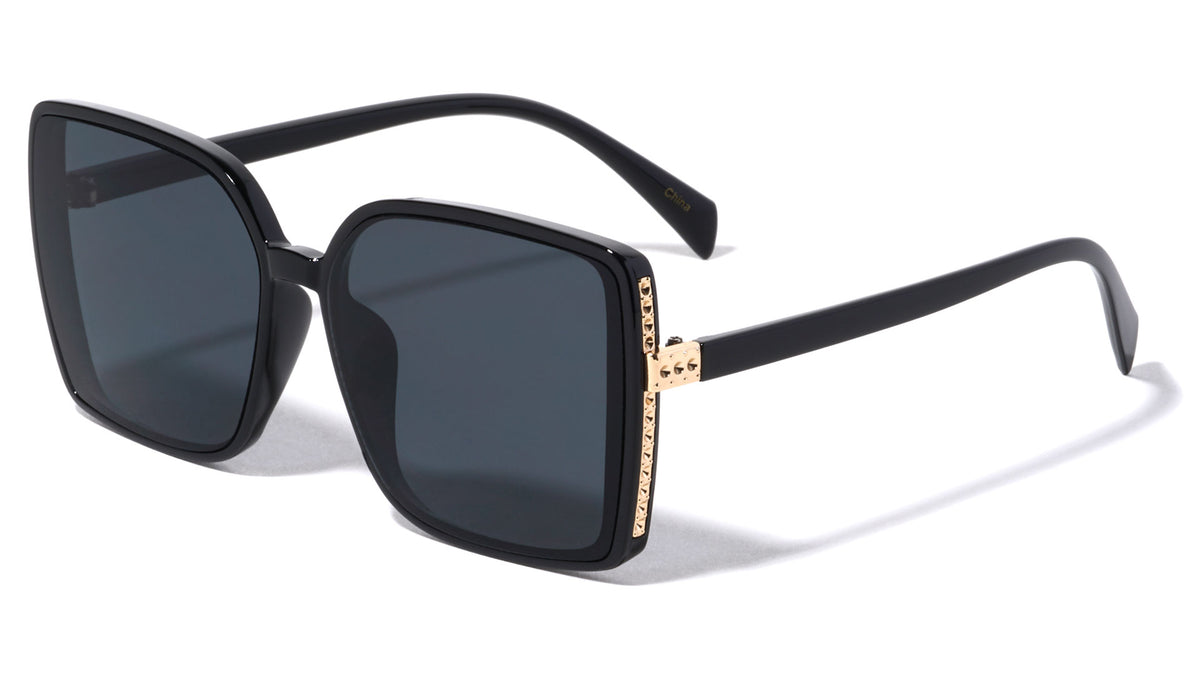Riveted Side Hinge Butterfly Wholesale Sunglasses
