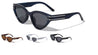 Two Dot-Line Side Temple Triangular Cat Eye Wholesale Sunglasses