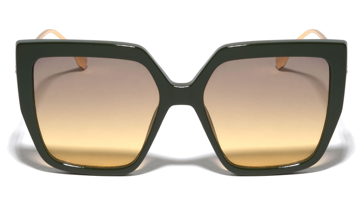 Rectangle Hinge Retro Squared Cat Eye Wholesale Sunglasses