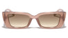 V Shape Temple Cut Out Fashion Rectangle Wholesale Sunglasses
