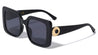 Dotted Moon Shape Round Hinge Fashion Square Wholesale Sunglasses
