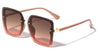 Extended Rimless Lens Butterfly Wholesale Sunglasses