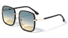 Double Metal Plastic Frame Rounded Square Wholesale Sunglasses