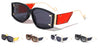 Side Temple Studded Lens Shield Wide Butterfly Wholesale Sunglasses