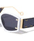 Side Temple Studded Lens Shield Wide Butterfly Wholesale Sunglasses