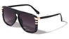 Three Gold Bar Flat Top Fashion Aviators Wholesale Sunglasses