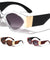 Thick Temple Retro Geometric Cat Eye Wholesale Sunglasses