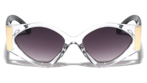 Thick Temple Retro Geometric Cat Eye Wholesale Sunglasses