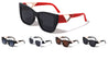 Color Triangle Temple Cutout Cat Eye Wholesale Sunglasses