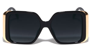 Gold Side Bar Retro Butterfly Wholesale Sunglasses